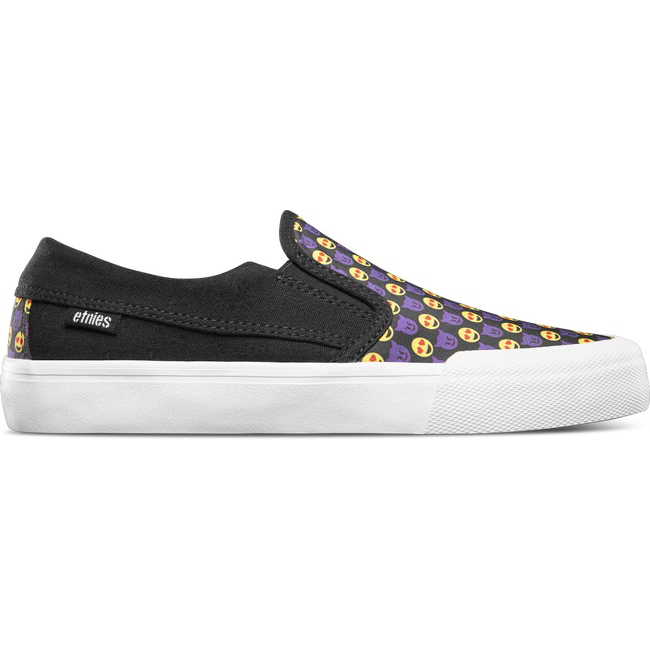 Etnies LANGSTON Skate Sko Dame , Svart/Gul/Lilla E229